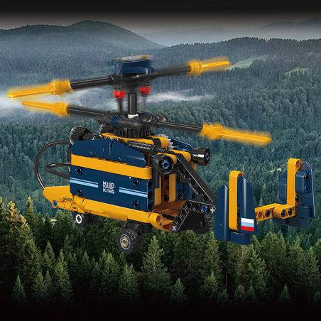 Mould King Coaxial Counter-Roa tating Helicopter