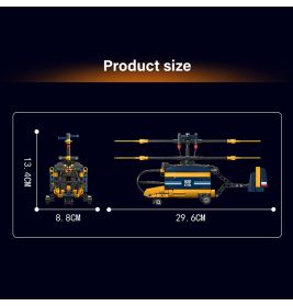 Mould King Coaxial Counter-Roa tating Helicopter