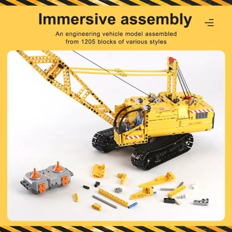 Mould King 17001 Crawler Crane Raupenkran inkl.