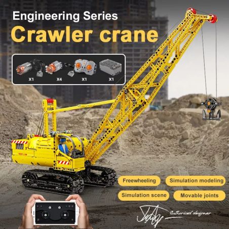 Mould King 17001 Crawler Crane Raupenkran inkl.