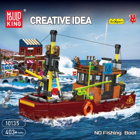 Mould King Fishing Boat