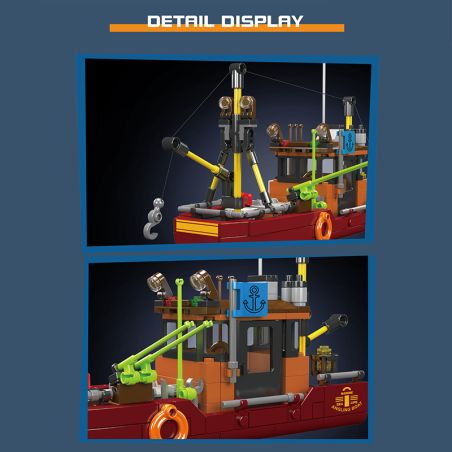 Mould King Fishing Boat