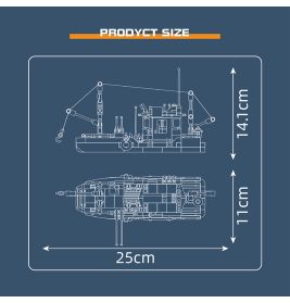 Mould King Fishing Boat