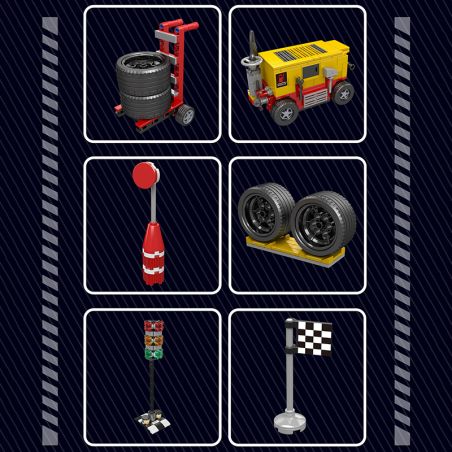 F1 Pit Stop Szene 1603pcs