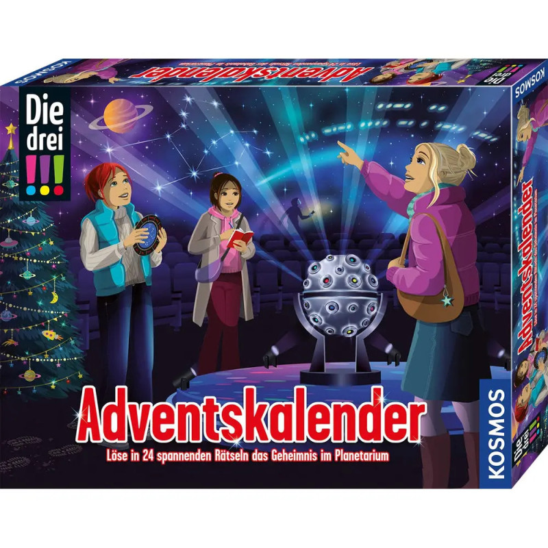 Die drei !!! Adventskalender 2025 das Geheimnis/Planetarium
