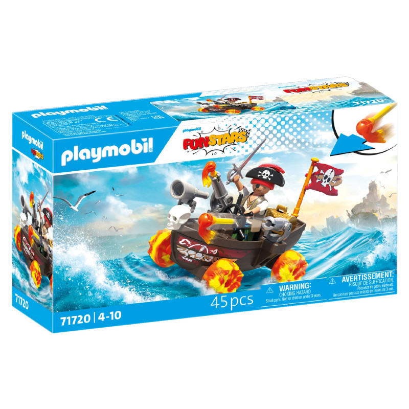 Playmobil Piraten-Set mit Schiff, Figur und 45 Teilen, geeignet für Kinder von 4 bis 10 Jahren. Playmobil Piraten-Set mit Schiff, Figur und 45 Teilen, geeignet für Kinder von 4 bis 10 Jahren.
