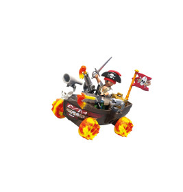 Rasendes Piratenboot