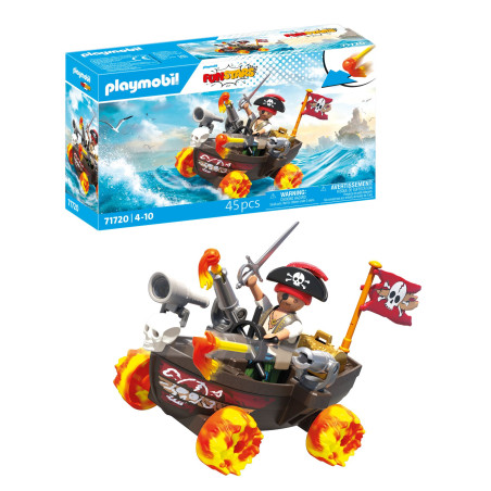 Rasendes Piratenboot