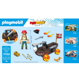 Rasendes Piratenboot