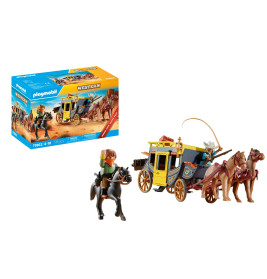 Postkutschenüberfall im Wilden Westen