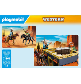 Postkutschenüberfall im Wilden Westen