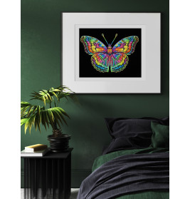 Diamond Painting Neon Schmetterling