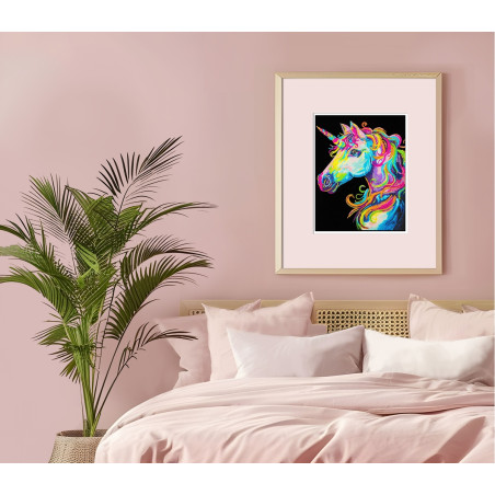 Diamond Painting Neon Einhorn