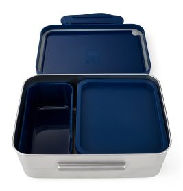 Brotdose Edelstahl Blau Ergobag