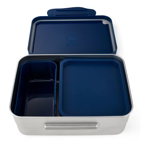 Brotdose Edelstahl Blau Ergobag