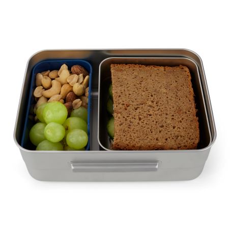 Brotdose Edelstahl Blau Ergobag