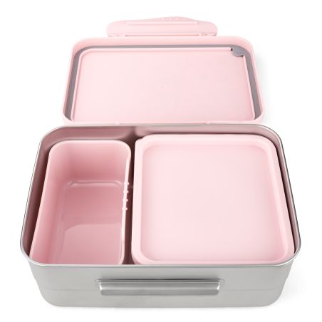 Brotdose Edelstahl Rosa Ergobag