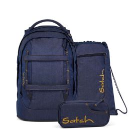 Pack Schulrucksack Set Denim satch