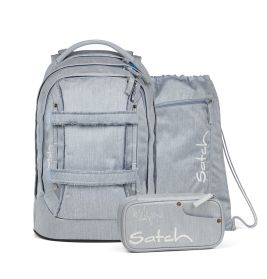 Pack Schulrucksack Set Washed Blue satch