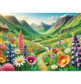 Holzpuzzle - Frühlingsblühen 150 Teile
