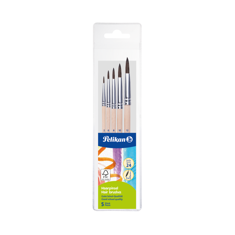 Haarpinsel Set 5er