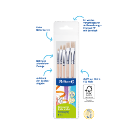 Pinsel Starter Set 5er Borstenpinsel