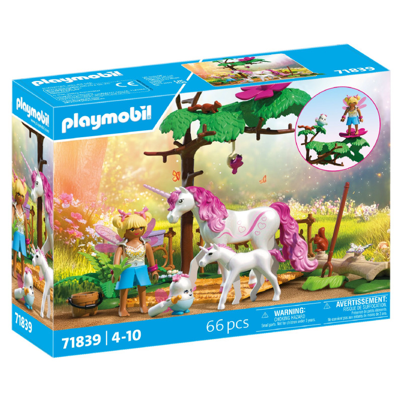 Playmobil-Feenland-Set mit Feen, Einhörnern und Waldszene, geeignet für Kinder von 4 bis 10 Jahren. Playmobil-Feenland-Set mit Feen, Einhörnern und Waldszene, geeignet für Kinder von 4 bis 10 Jahren.