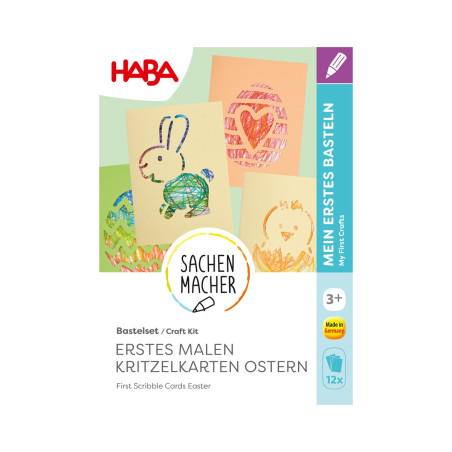 Bastelset - Erstes Malen Kritzelkarten O