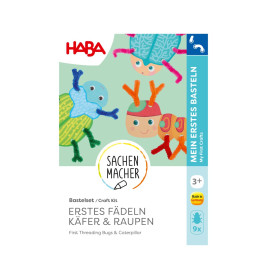 Bastelset - Erstes Fädeln Käfer & Raupen