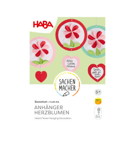 Bastelset - Anhänger Herzblumen