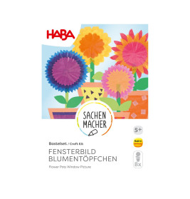 Bastelset - Fensterbild Blumentöpfchen