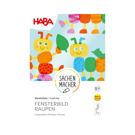 Bastelset - Fensterbild Raupen