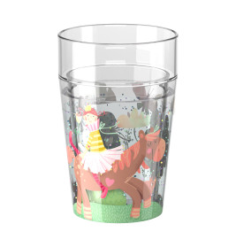Glitzerbecher, Prinzessin & Pferd 1