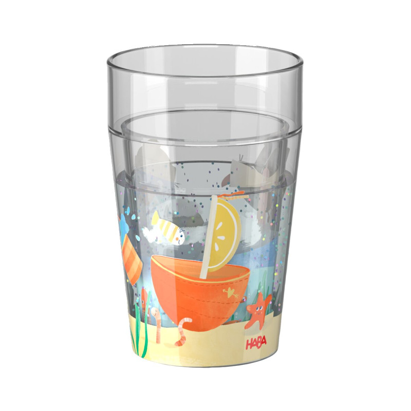 Glitzerbecher, Pinguin