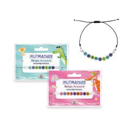 ABC-5 Perlen-Armband Mutmacher 2-fach sortiert
