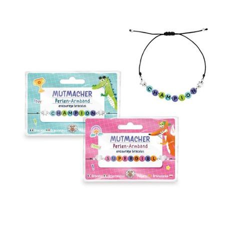 ABC-5 Perlen-Armband Mutmacher 2-fach sortiert