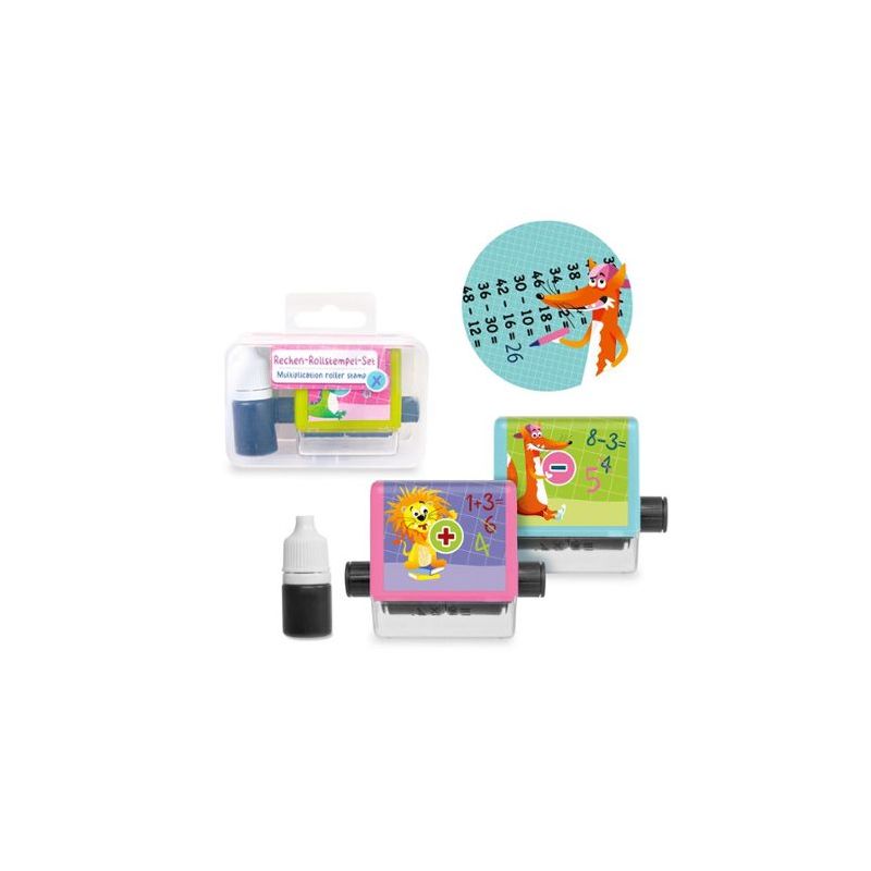 ABC-5 Rechen-Rollstempel-Set 2-teilig