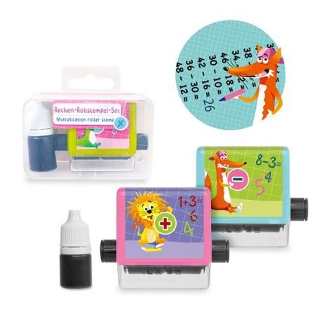ABC-5 Rechen-Rollstempel-Set 2-teilig