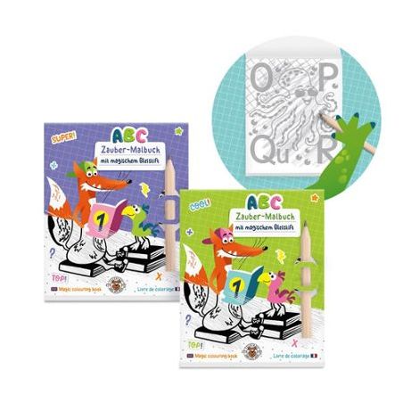 ABC-5 Zauber-Malbuch mit Bleis tift, 2-fach sortiert
