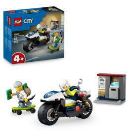 City Verfolgungsjagd mit dem Polizeimotorrad