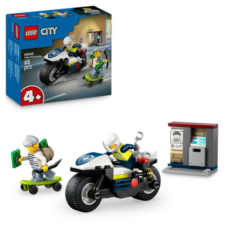 City Verfolgungsjagd mit dem Polizeimotorrad