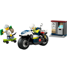 City Verfolgungsjagd mit dem Polizeimotorrad