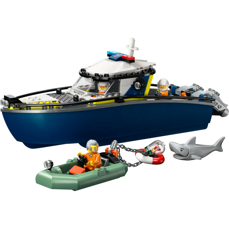 City Verfolgungsjagd im Polizeiboot