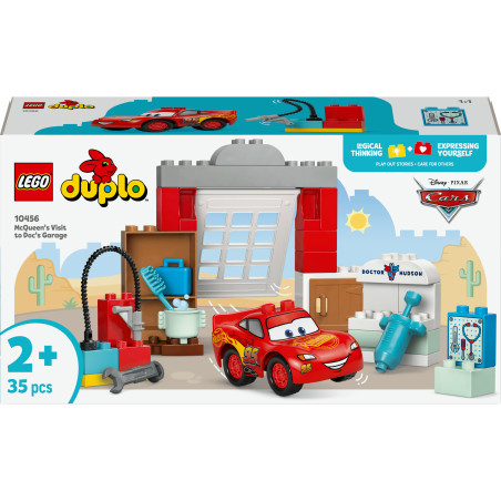 Duplo McQueens Besuch in Docs Werkstatt