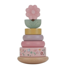 Holz-Stapelturm mit Ringen Fairy Garden