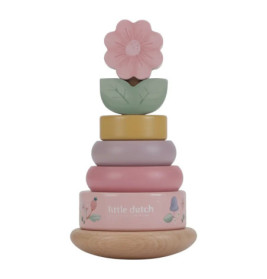 Holz-Stapelturm mit Ringen Fairy Garden