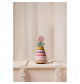 Holz-Stapelturm mit Ringen Fairy Garden
