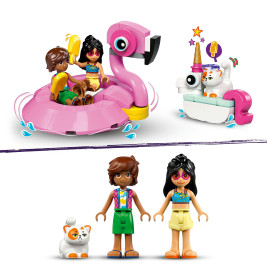 Friends Poolparty mit Einhorn und Flamingo