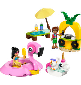 Friends Poolparty mit Einhorn und Flamingo
