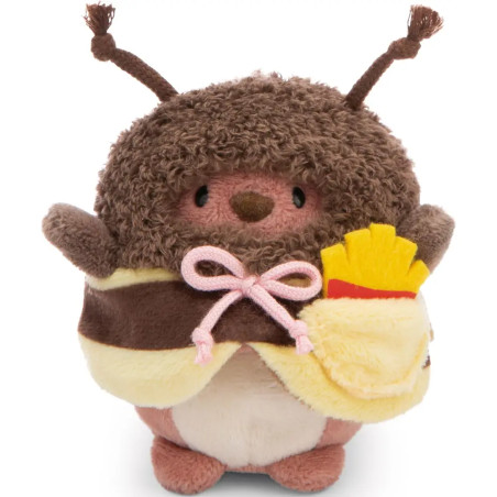 Kuscheltier Set mymochi Bär Nomo mit Pommes u. Bienenkostüm in Geschenkbox